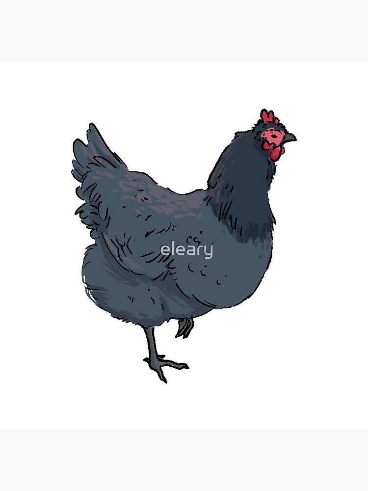  Sapphire Gem Chicken Poster By Eleary Redbubble