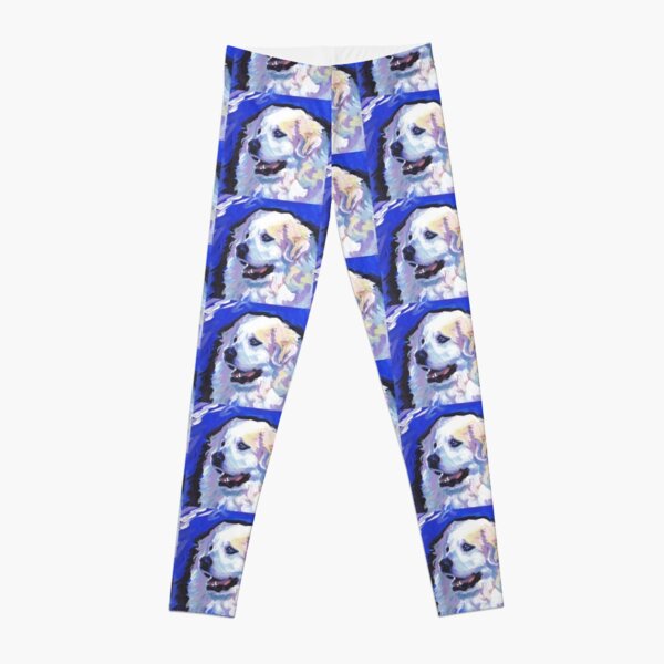 Great Pyrenees Mountain Dog Bright colorful pop dog art Leggings