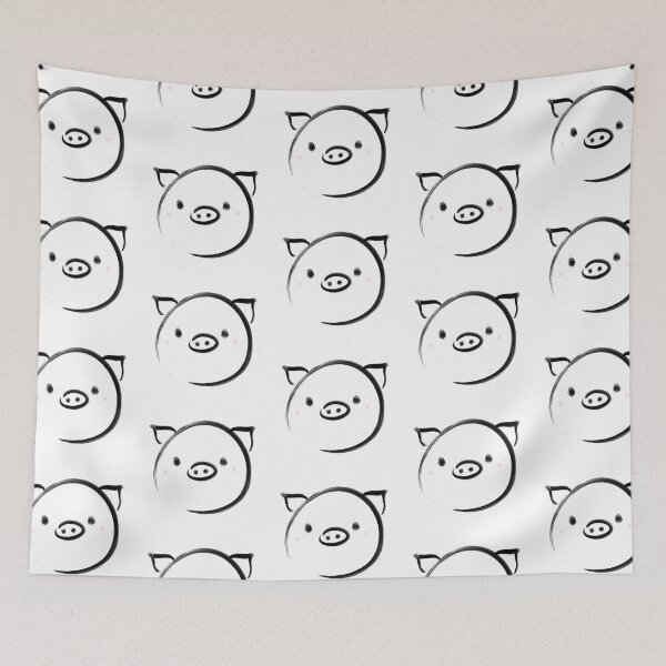 Item preview, Pig - Chinese zodiac calligraphy Chinese painting style  designed and sold by Burgerisad.