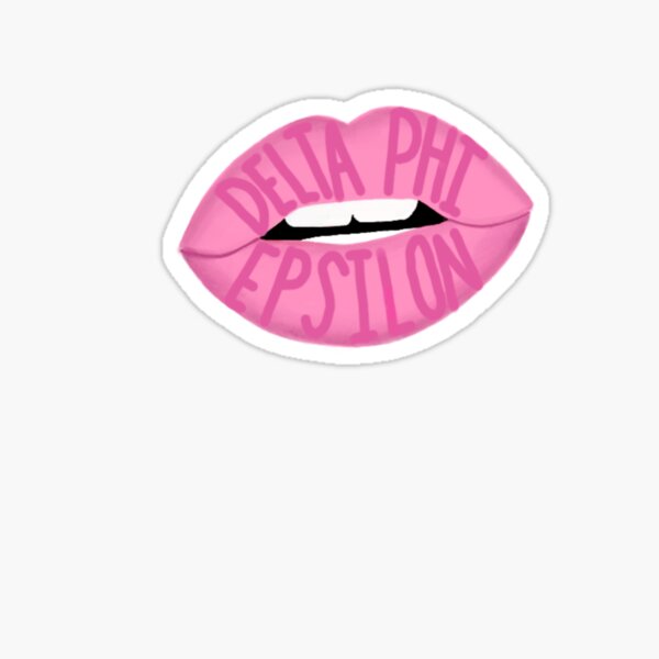 Delta phi epsilon’s lips Sticker