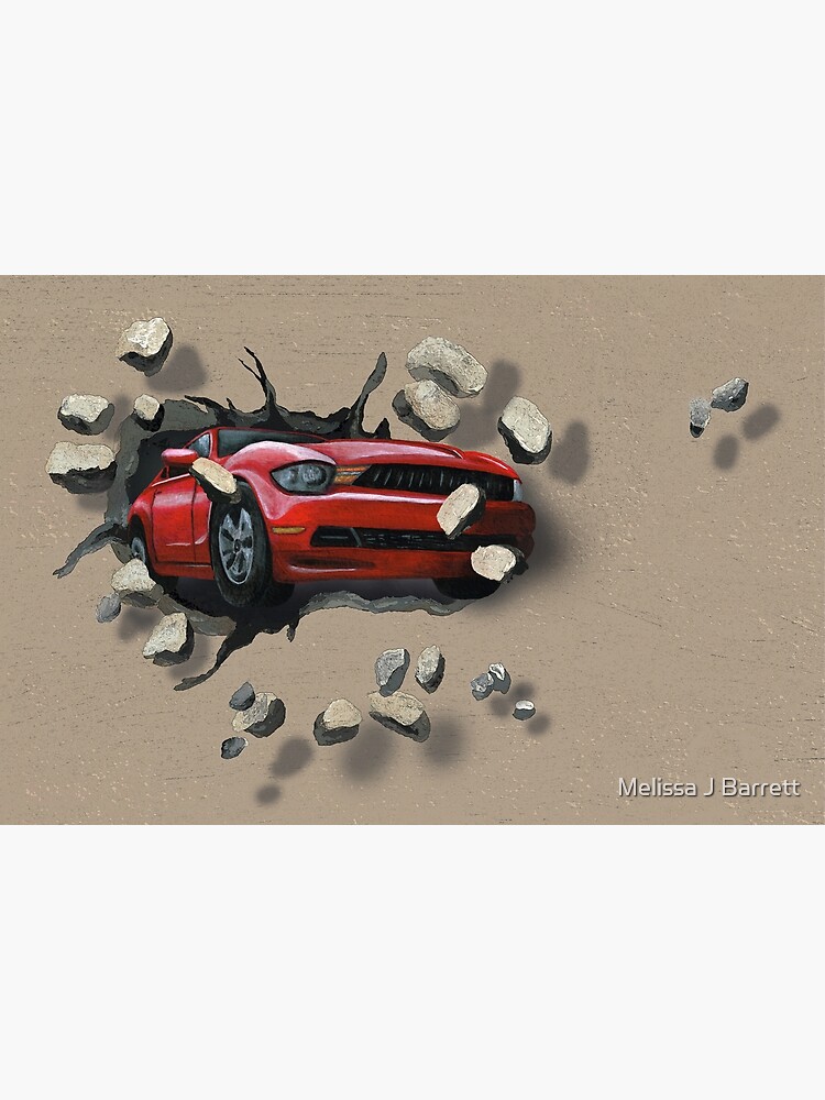 Art Poster Fast red car