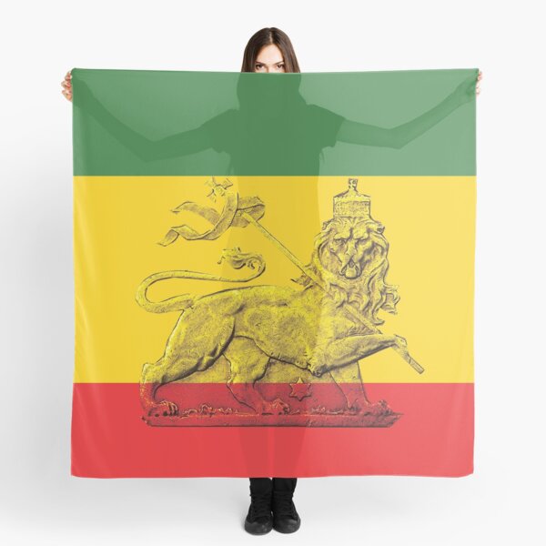 Lion of Judah Rasta Colours Scarf