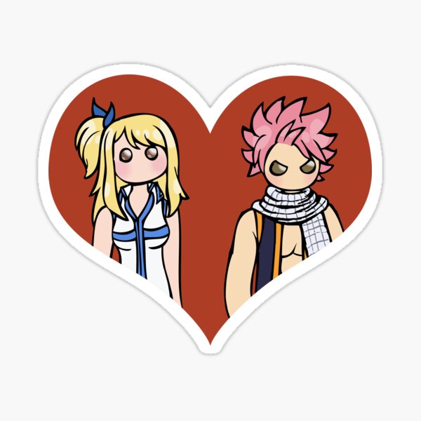 Lucy and Natsu - shipping dolls Sticker