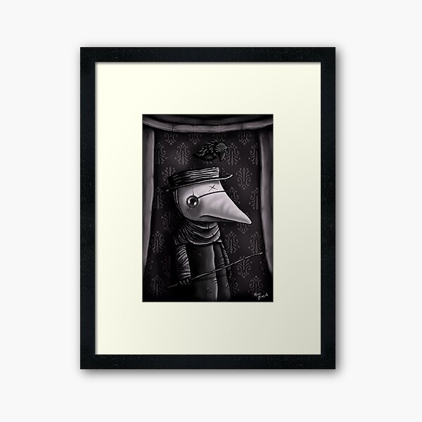 The Plague Doctor Framed Art Print