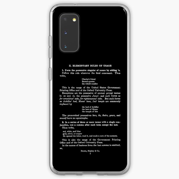 The Elements of Style William Strunk Jr First Page Samsung Galaxy Soft Case