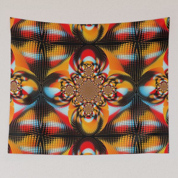 Item preview, Red Gold Fractal Web designed and sold by ianearthcore.