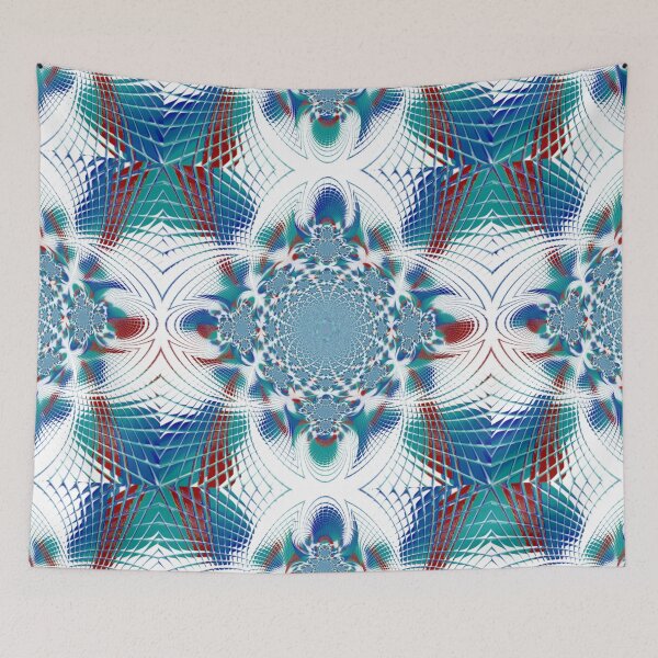 Item preview, Blue Red Fractal Web designed and sold by ianearthcore.