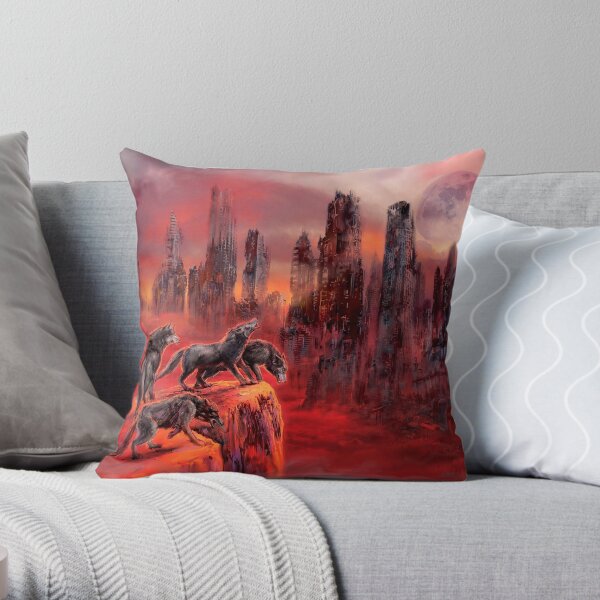 Wolves of Future Passed Throw Pillow
