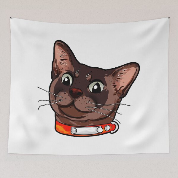 Item preview, Burmese cat Kitty Cats Catface sweet cute present designed and sold by Moonpie90.