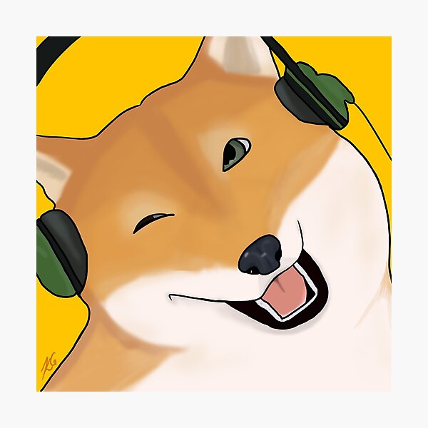Doge Gaming Wall Art Redbubble - ps doge roblox