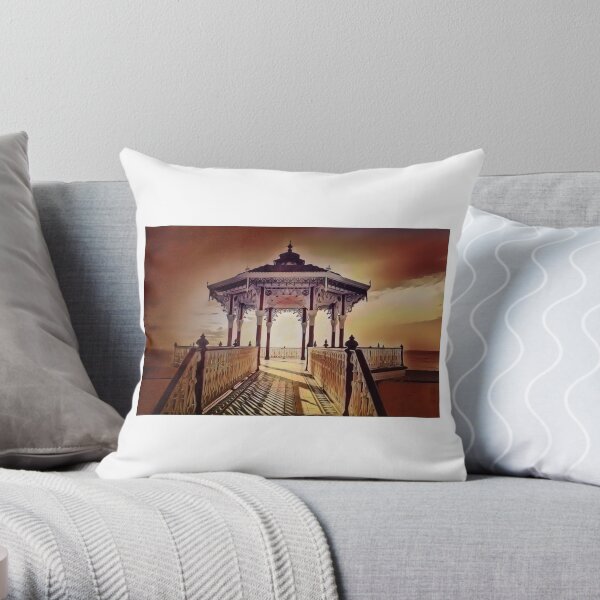 Brighton Bandstand Throw Pillow
