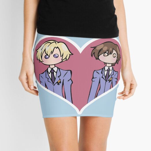 Tamaki and Haruhi - shipping dolls Mini Skirt