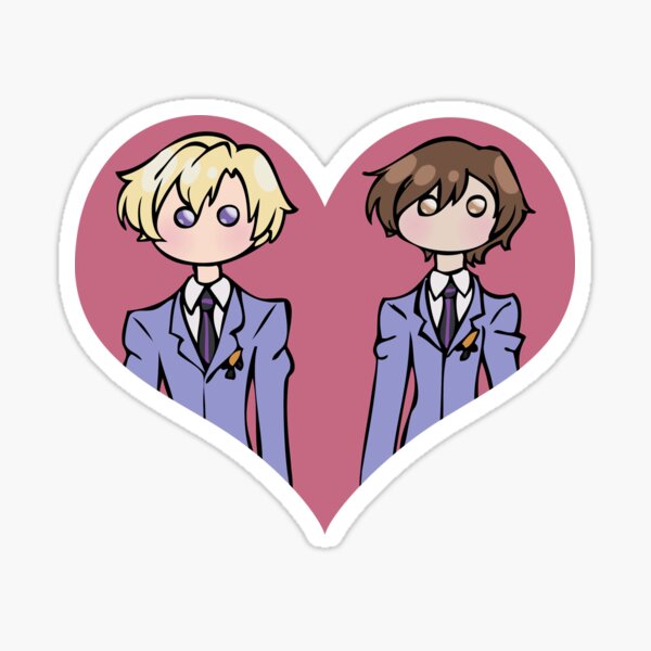 Tamaki and Haruhi - shipping dolls Sticker