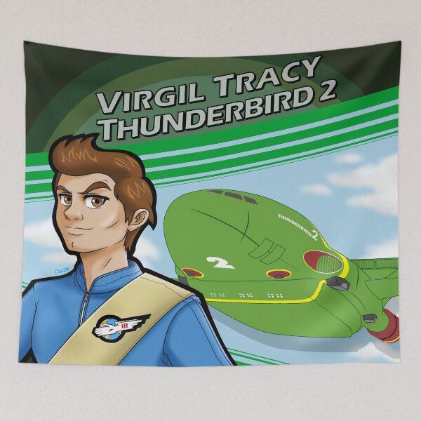 Item preview, Virgil Tracy & Thunderbird 2 designed and sold by Corza Moon.