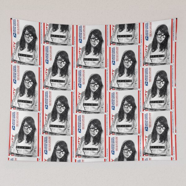 Item preview, Flasher asian girl designed and sold by stickersamurai.