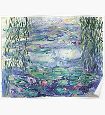 Lillies Over the Pond Poster