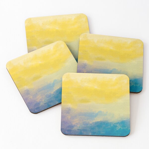 Item preview, Painted Dream Mist over Dusk on yellow and blue designed and sold by NoaaDesign.