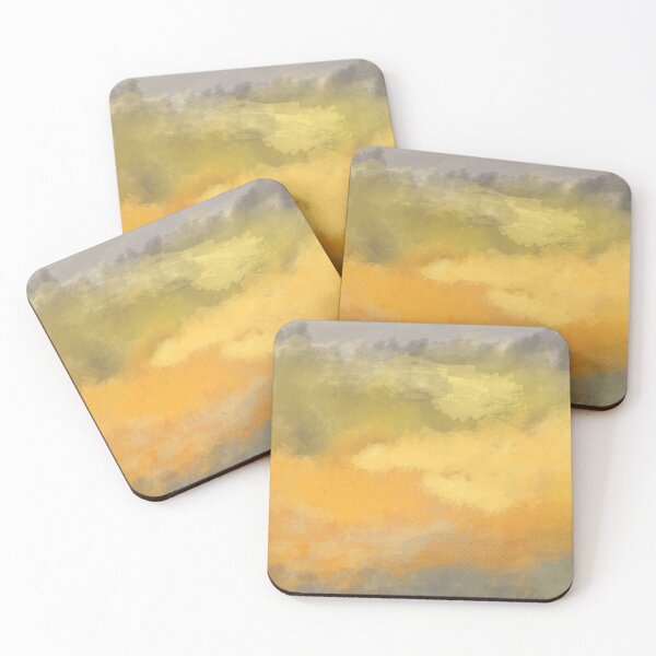 Item preview, Painted Dream Mist over Dusk on yellow designed and sold by NoaaDesign.