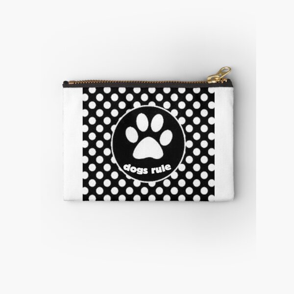Item preview, Dogs Rule Polka Dots and Paw Print designed and sold by SerpentSkyArts.