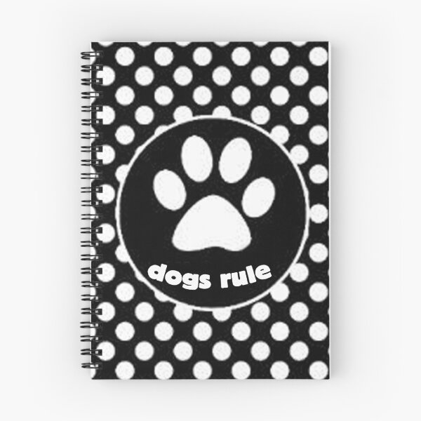 Item preview, Dogs Rule Polka Dots and Paw Print designed and sold by SerpentSkyArts.