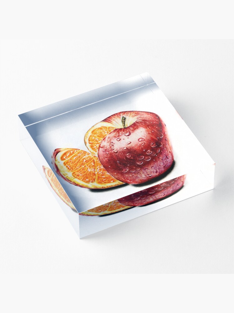 Alternate view of Freakonomics (Color pencil drawing) Acrylic Block