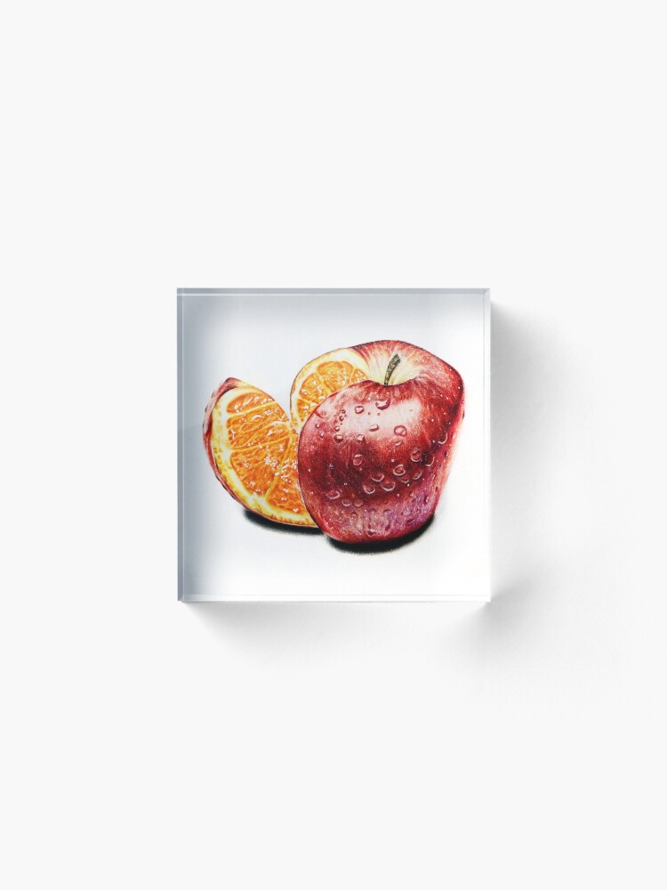 Alternate view of Freakonomics (Color pencil drawing) Acrylic Block