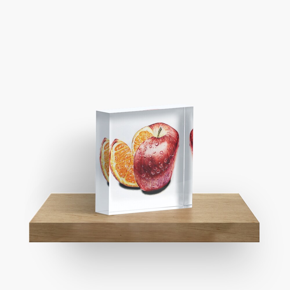 Freakonomics (Color pencil drawing) Acrylic Block