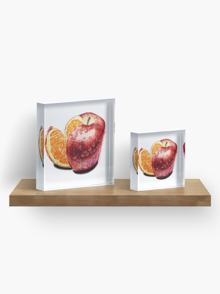 Alternate view of Freakonomics (Color pencil drawing) Acrylic Block