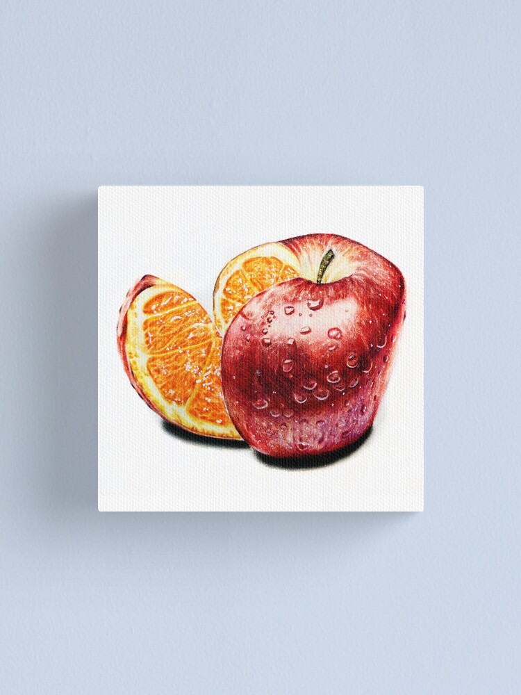 Alternate view of Freakonomics (Color pencil drawing) Canvas Print