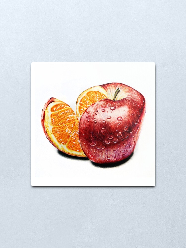 Alternate view of Freakonomics (Color pencil drawing) Metal Print