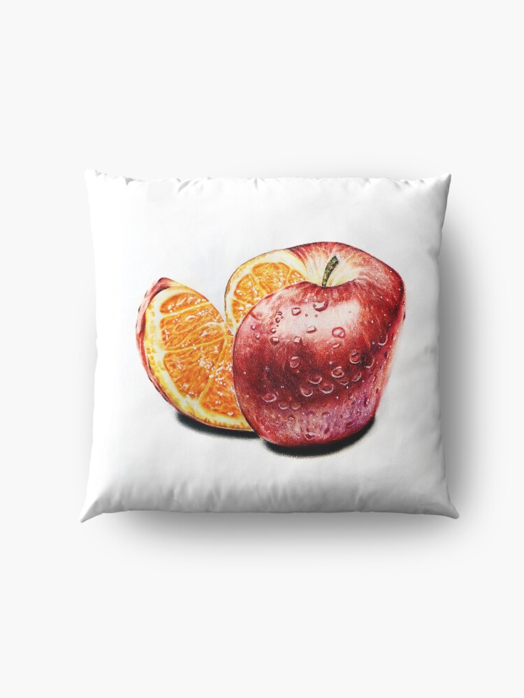 Alternate view of Freakonomics (Color pencil drawing) Floor Pillow