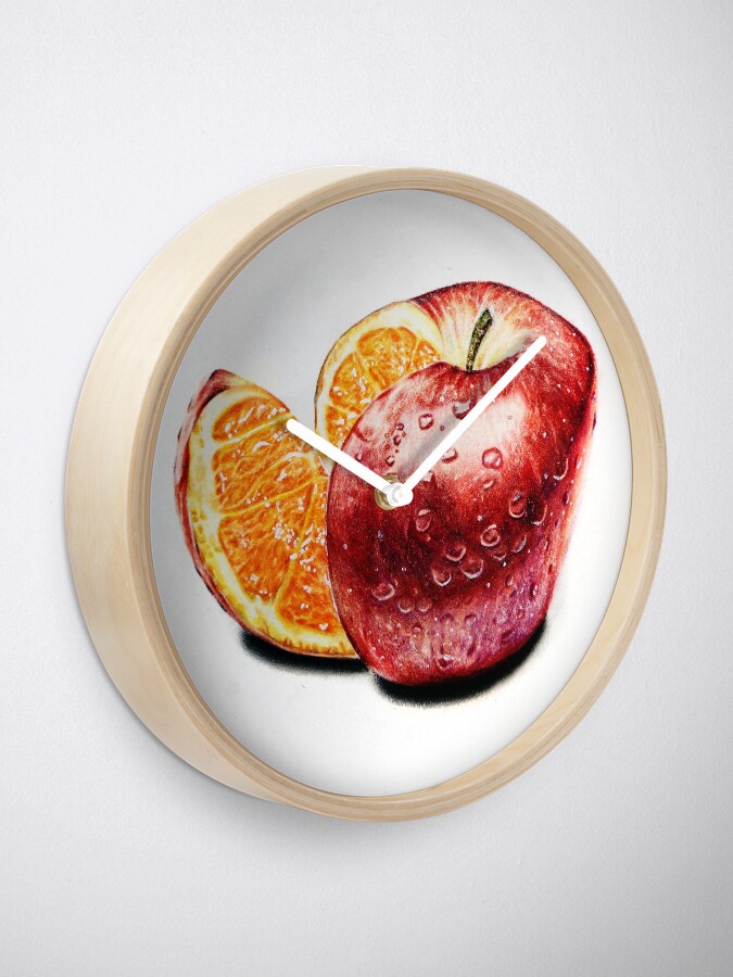 Alternate view of Freakonomics (Color pencil drawing) Clock