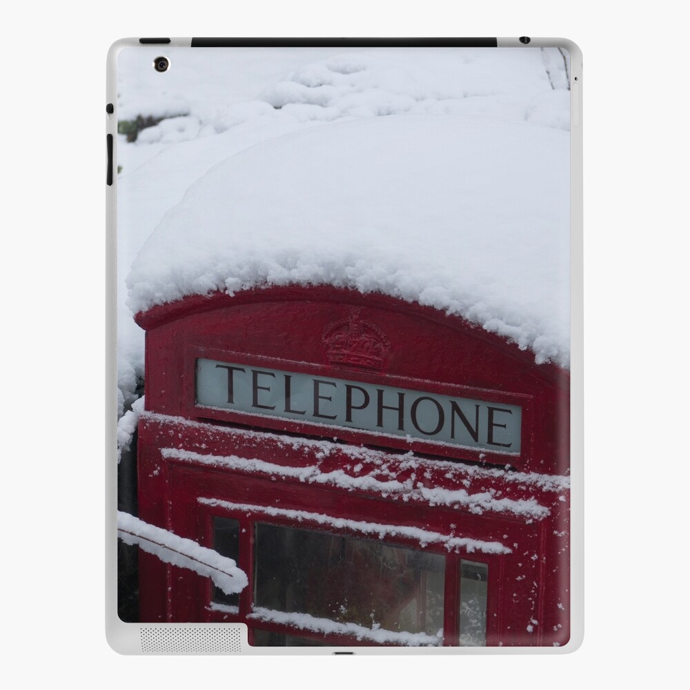 Phone Box In The Snow Ipad Case Skin By Hawkie Redbubble