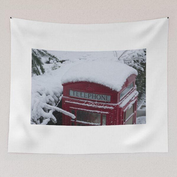 Item preview, Phone Box in the Snow  designed and sold by hawkie.