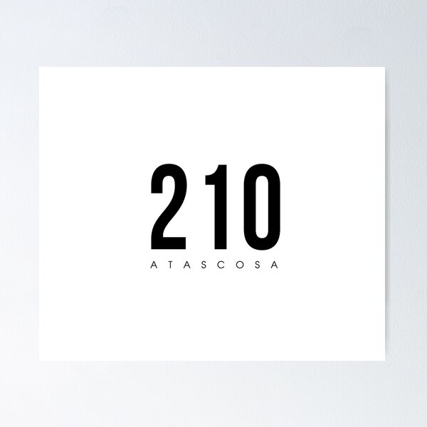 Item preview, Atascosa, TX - 210 Area Code design designed and sold by CartoCreative.