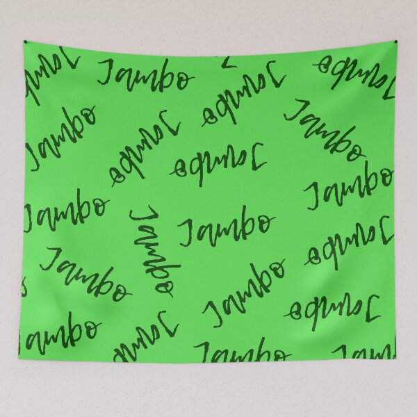 Item preview, Jambo (Green on Green) - Africa Swahili Quote designed and sold by TimorousEclectc.