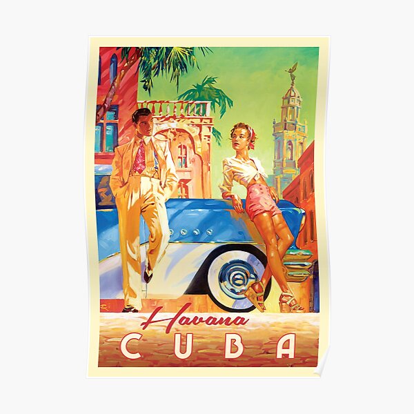 Cuba Havana Vintage Poster Poster