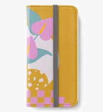 Anthurium plant & Terrazzo vase iPhone Wallet/Case/Skin