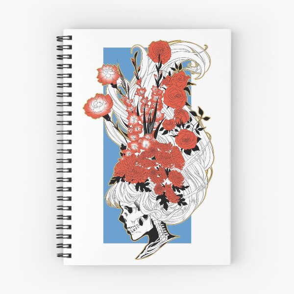 Item preview, skull growing flowers designed and sold by EiraQueenofSnow.