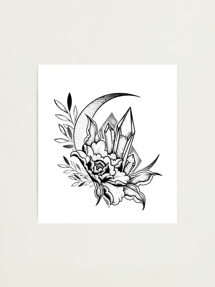Pegatina con la obra «Flores de Maneki Neko» de KalikaGraphisme