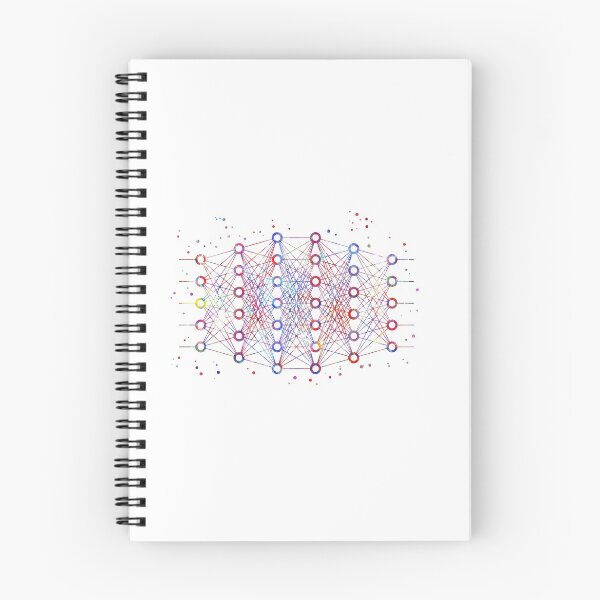 Item preview, Deep neural network, neural network, watercolor deep neural network designed and sold by Rosaliartbook.