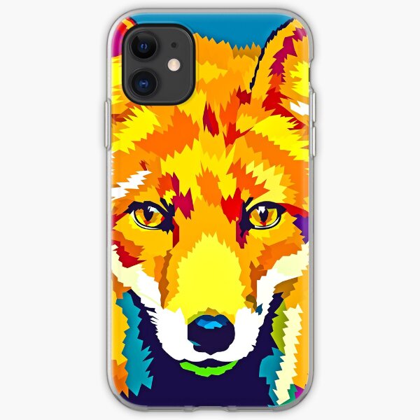 Rainbow Fox iPhone Soft Case