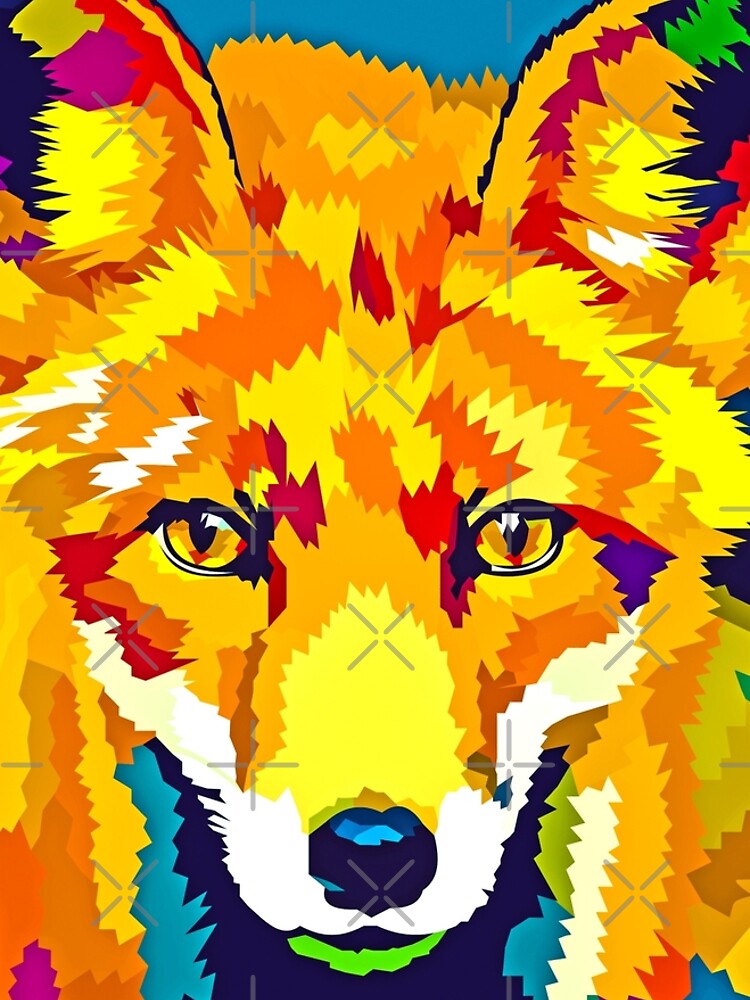 Rainbow Fox by Elviranl