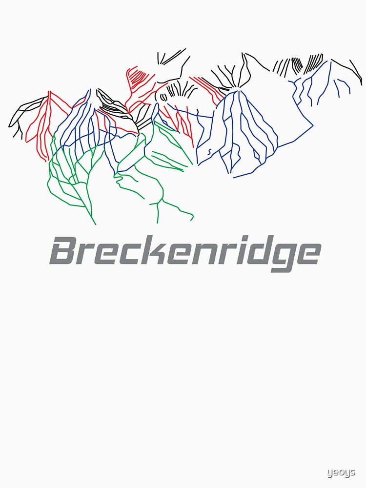 Breckenridge Colorado Ski Pist Map - Winter Vacation Gift by yeoys