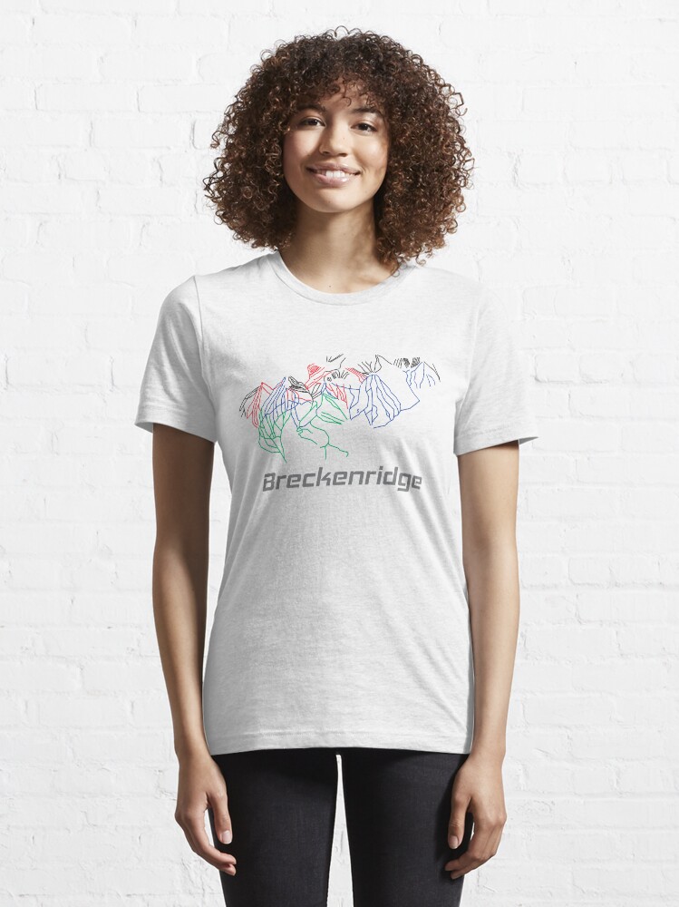 Alternate view of Breckenridge Colorado Ski Pist Map - Winter Vacation Gift Essential T-Shirt