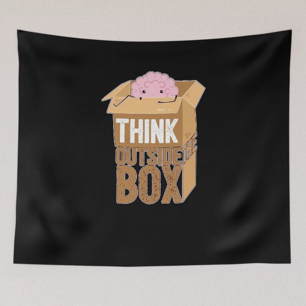 Item preview, Think Outside The Box  - Funny Geek Science Pun designed and sold by PrintPress.