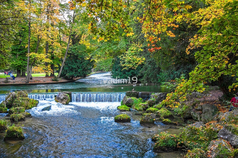 Germany Munich English Garden River By Vadim19 Redbubble - 