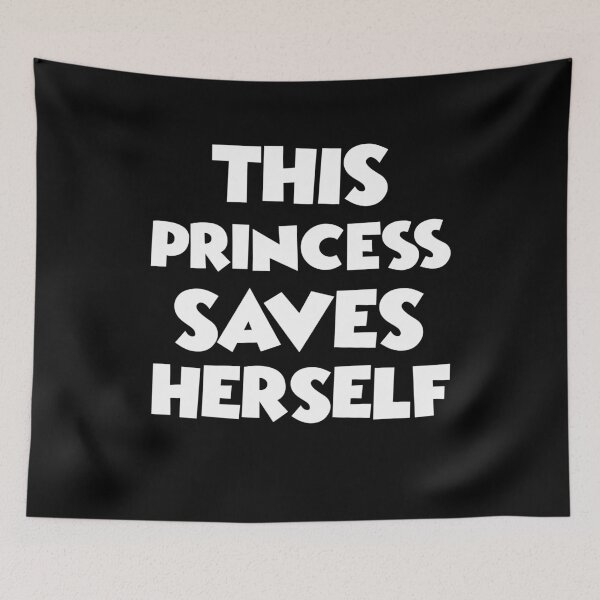 Item preview, This Princess Saves Herself - Video Game Geek designed and sold by PrintPress.