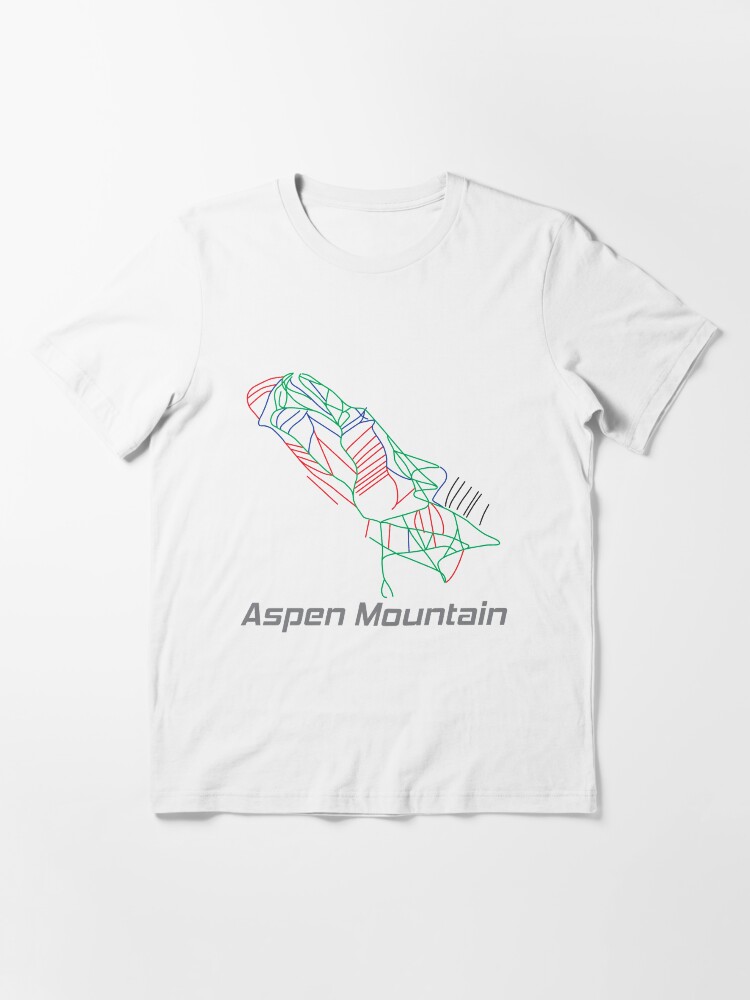 Alternate view of Aspen Mountain Colorado Ski Pist Map - Winter Vacation Gift Essential T-Shirt