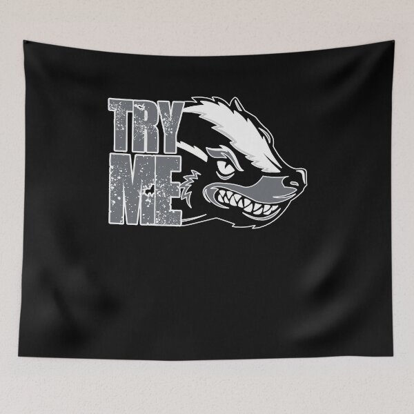 Item preview, Try Me - Badass Honey Badger Wild Animal designed and sold by PrintPress.